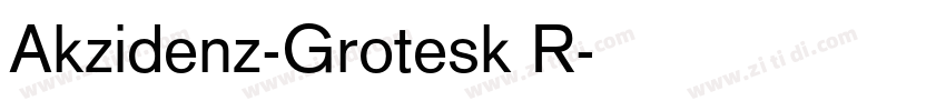 Akzidenz-Grotesk R字体转换